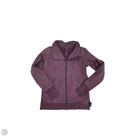 Athletic Jacket By Lululemon In Maroon, Size: 12