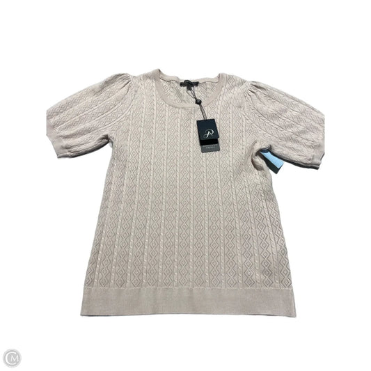 Sweater Short Sleeve By Adrianna Papell In Pink, Size: M