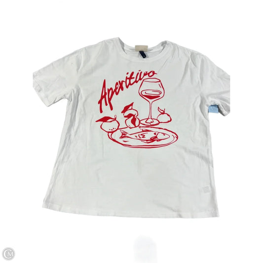 Top Short Sleeve Basic By Universal Thread In White, Size: S