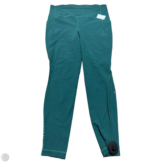 Athletic Leggings By Lululemon In Teal, Size: 12