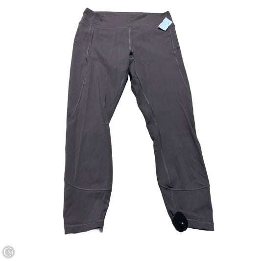 Athletic Leggings By Lululemon In Grey, Size: 12