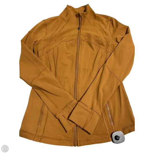 Athletic Jacket By Lululemon In Brown, Size: 12