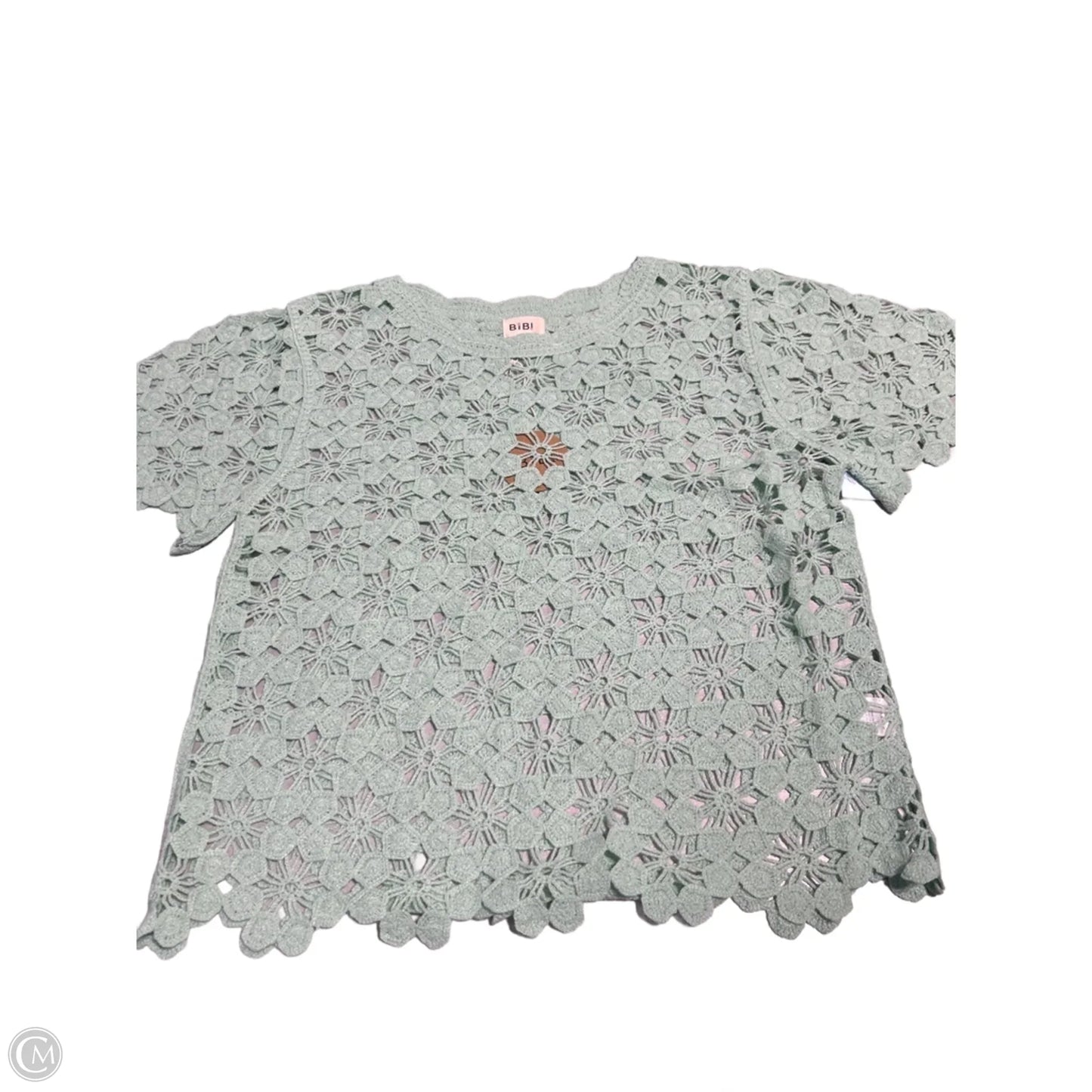 Top Short Sleeve By Bibi In Teal, Size: Xl