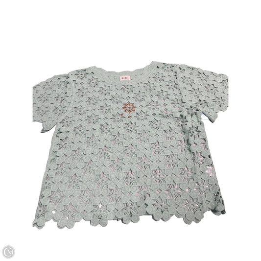 Top Short Sleeve By Bibi In Teal, Size: Xl