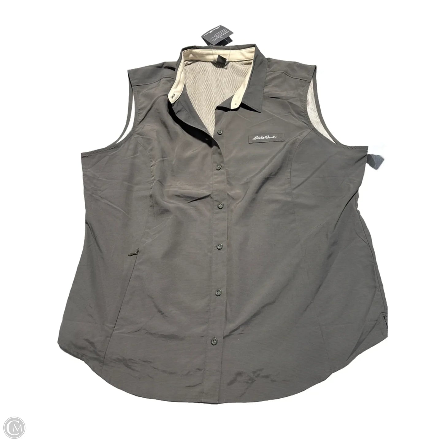 Top Sleeveless By Eddie Bauer In Green, Size: Xl