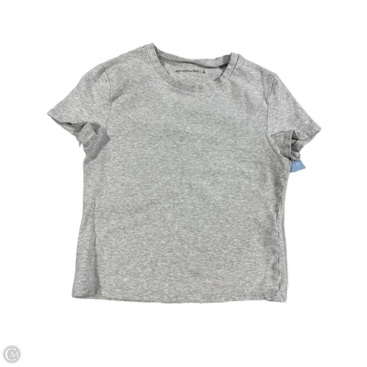 Top Short Sleeve By Abercrombie And Fitch In Grey, Size: S