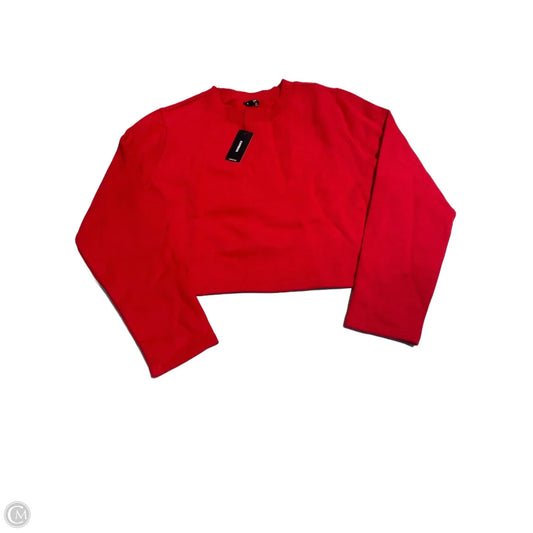 Top Long Sleeve By Express In Red, Size: Xs