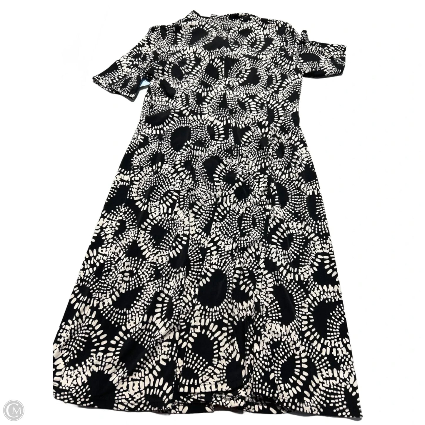 Dress Casual Short By Kasper In Black & White, Size: M