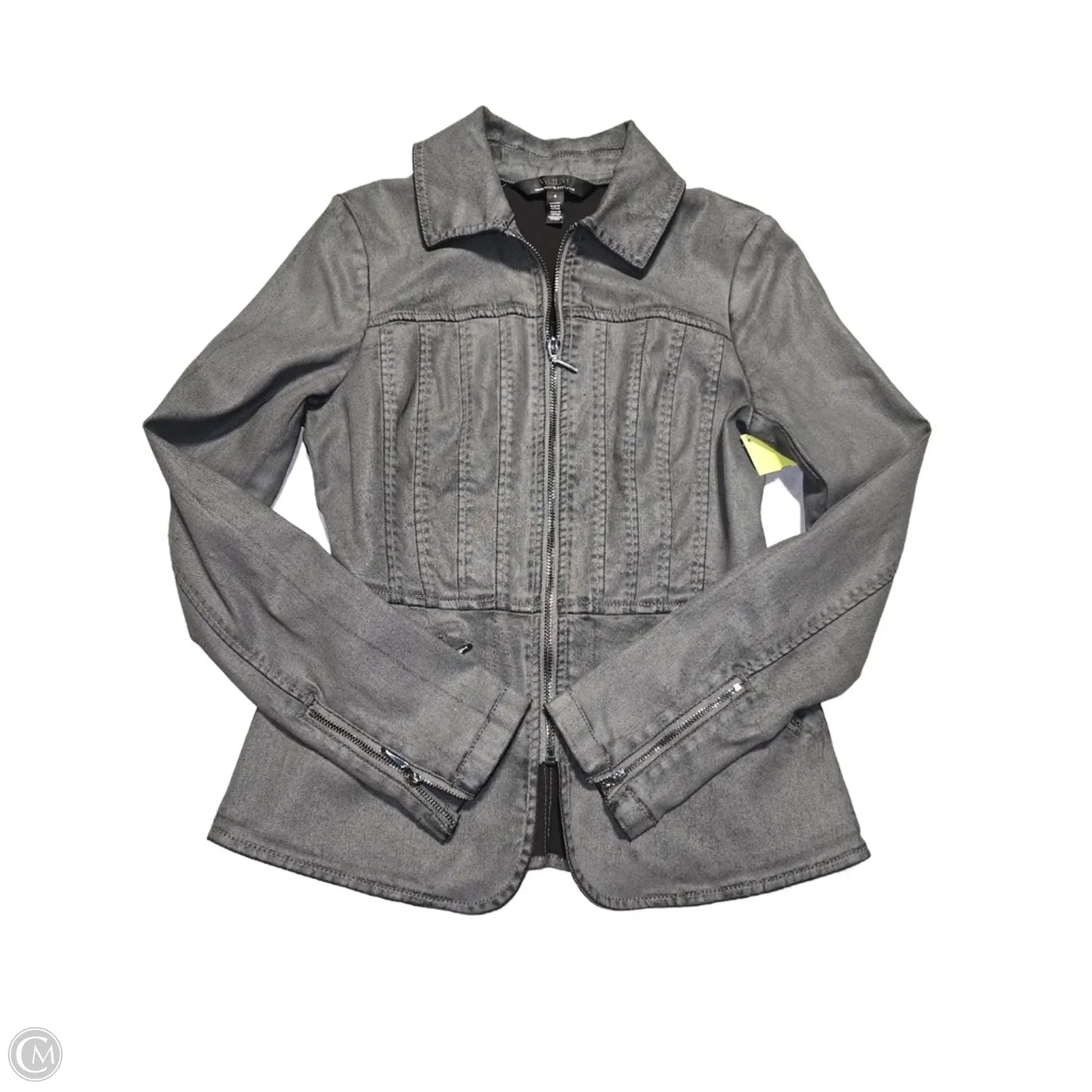 Top Long Sleeve By White House Black Market In Grey, Size: S