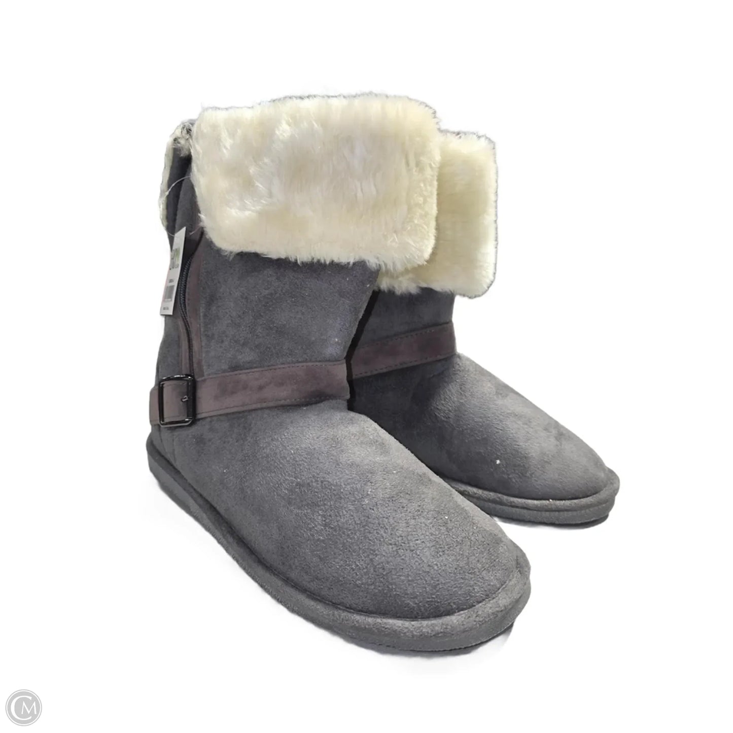 Boots Ankle Flats By Easy Street In Grey, Size: 11