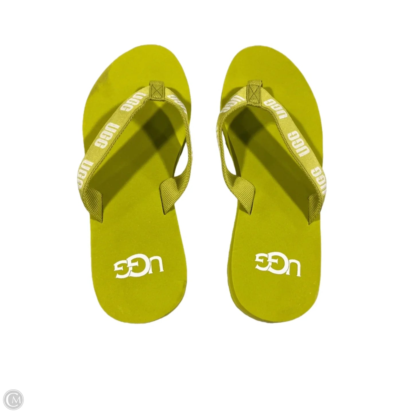 Sandals Designer By Ugg In Green, Size: 7