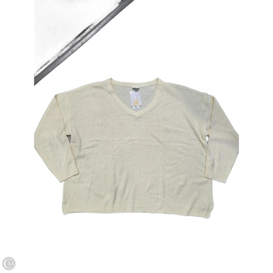 Sweater By Lularoe In White, Size: 3x