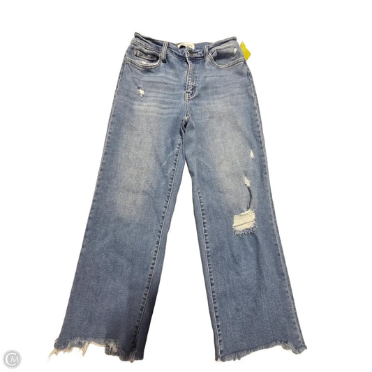 Jeans Cropped By Flying Monkey In Blue Denim, Size: 6
