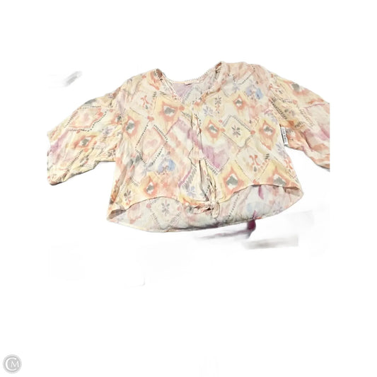 Top Short Sleeve By Lovestitch In Multi-colored, Size: S
