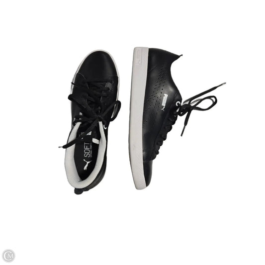 Shoes Flats By Puma In Black, Size: 7.5