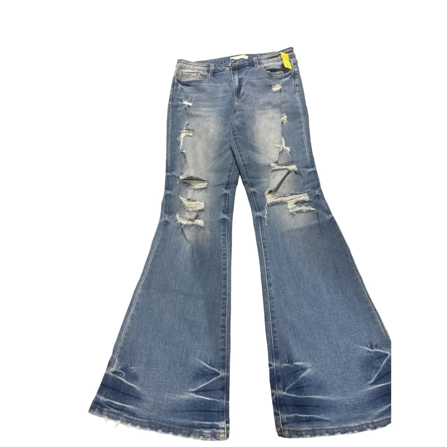 Jeans Flared By Veveret In Blue Denim, Size: 10