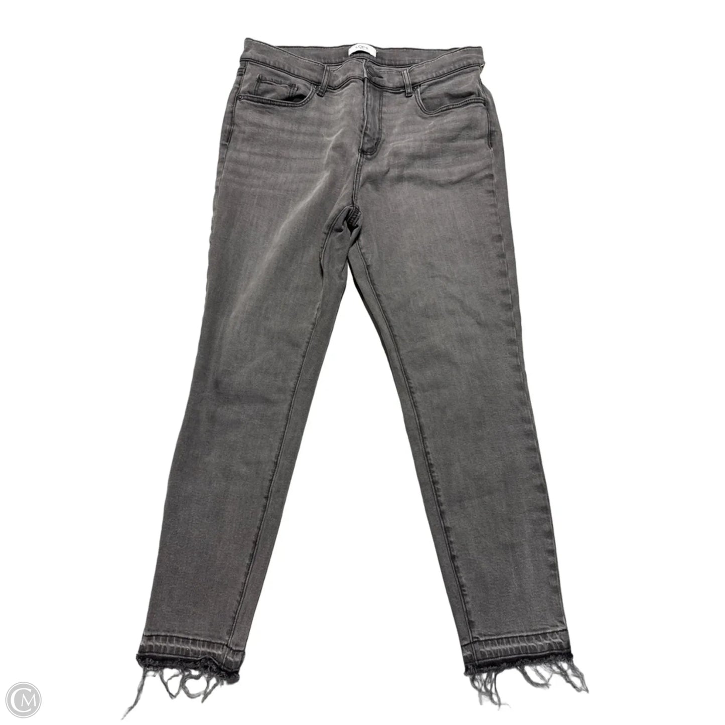 Jeans Skinny By Loft In Grey Denim, Size: 8