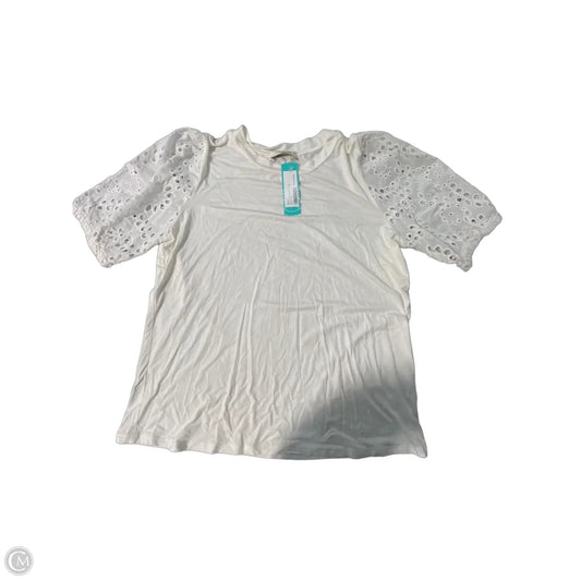 Top Short Sleeve Basic By Cmc In White, Size: M