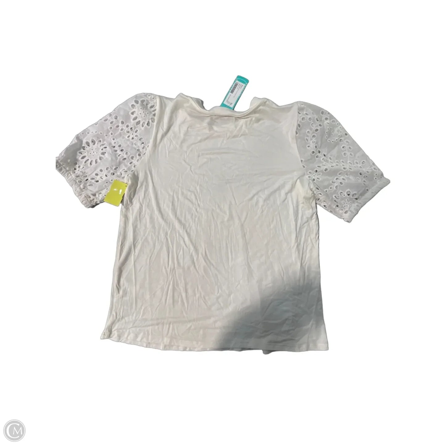Top Short Sleeve Basic By Cmc In White, Size: M