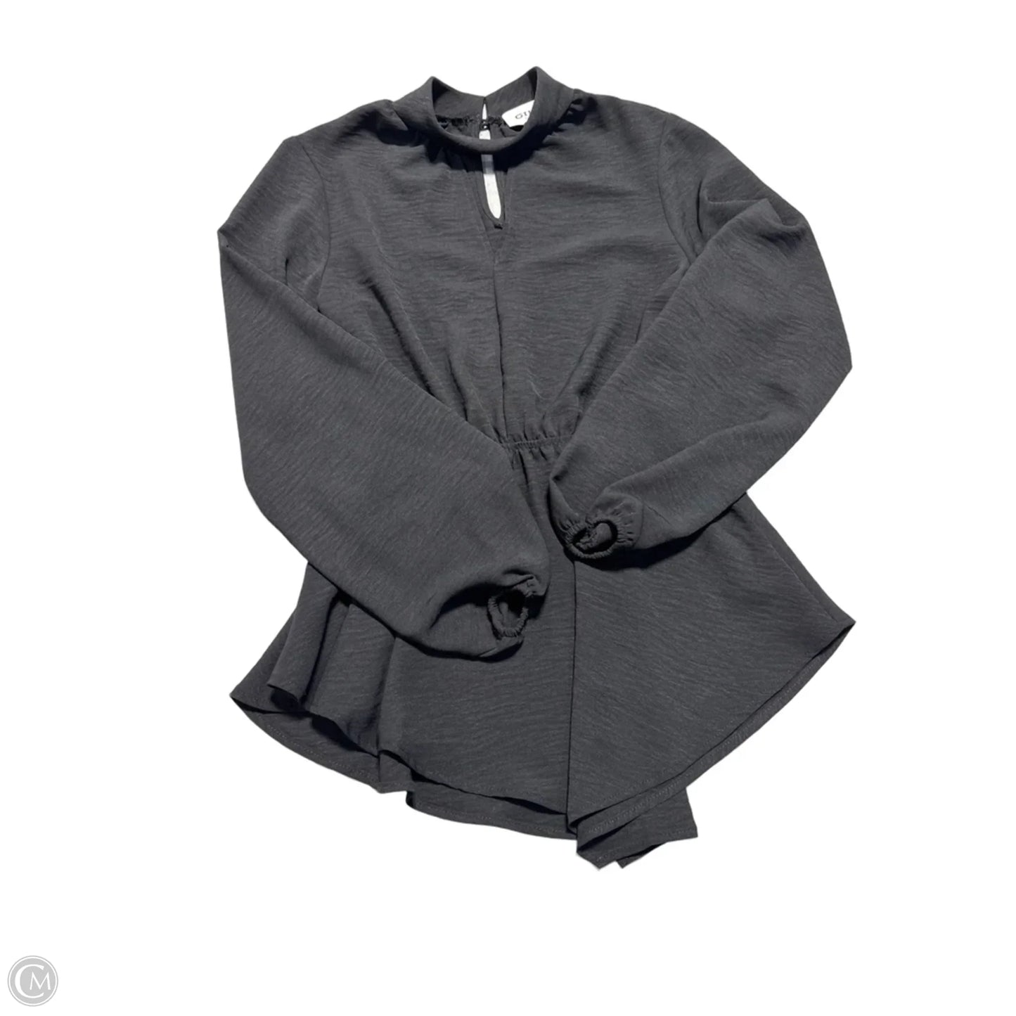 Top Long Sleeve By Gilli In Black, Size: S