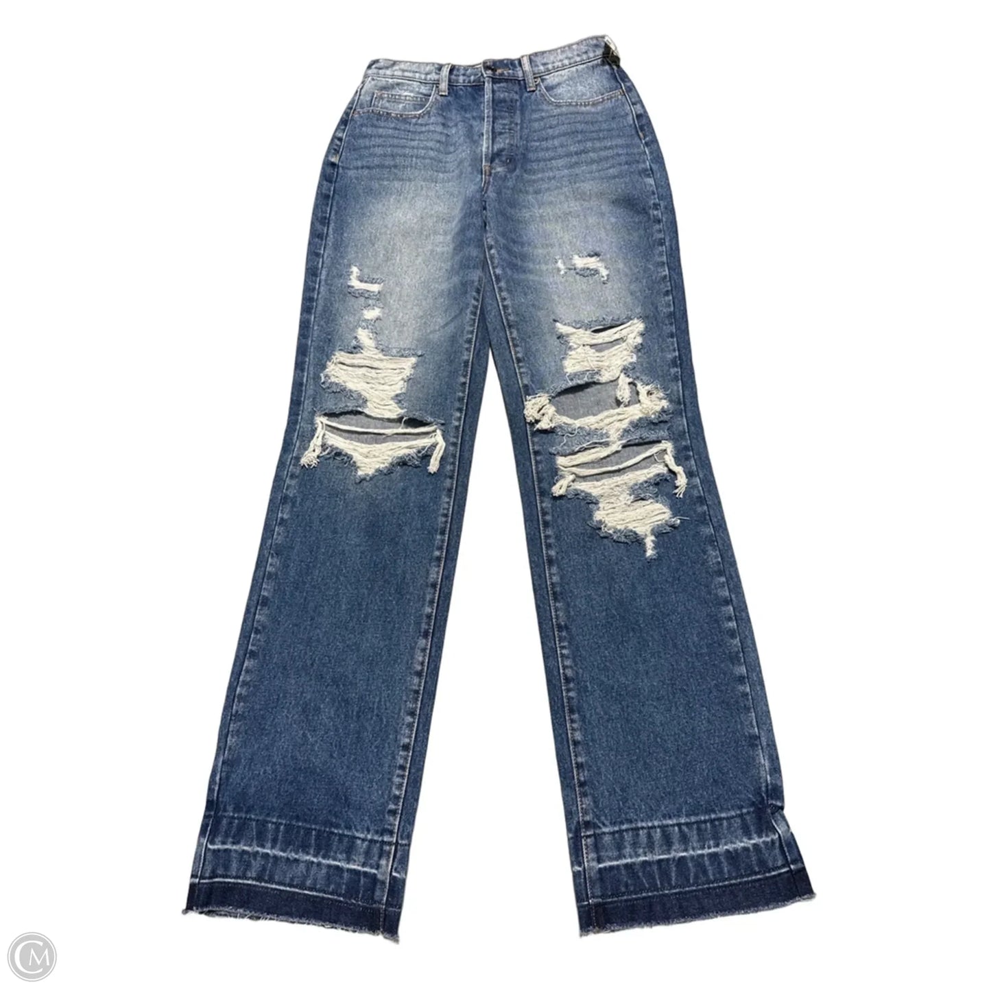 Jeans Boyfriend By Cello In Blue Denim, Size: 2