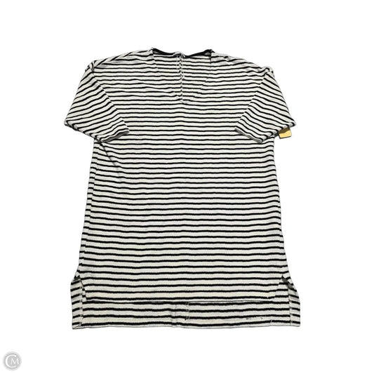 Top Short Sleeve By Zara In Striped Pattern, Size: S