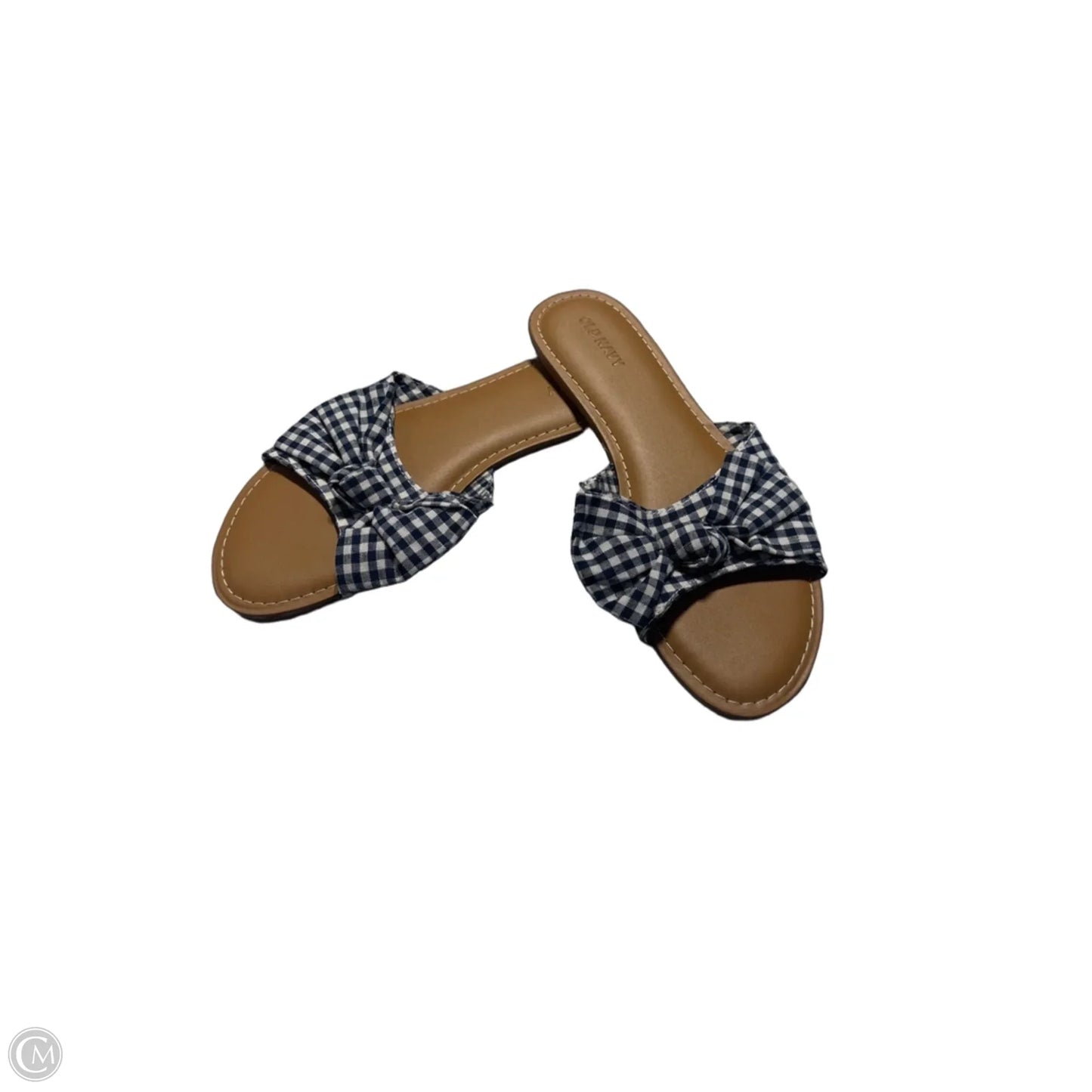 Sandals Flats By Old Navy In Checkered Pattern, Size: 7