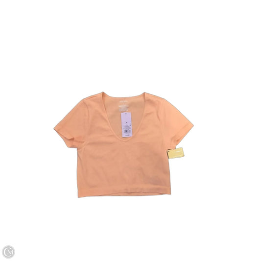 Top Short Sleeve Basic By Wild Fable In Orange, Size: M