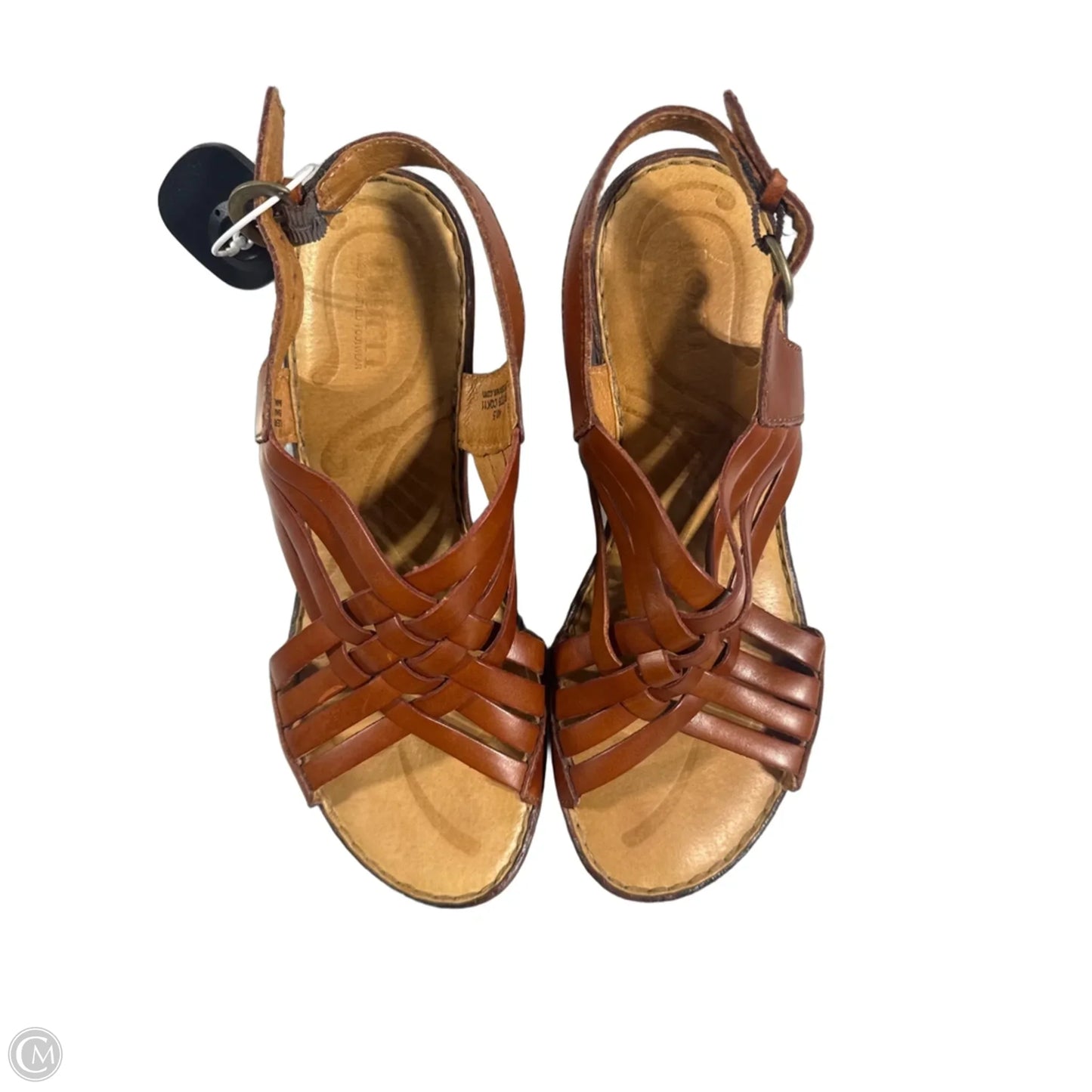 Shoes Heels Kitten By Born In Brown, Size: 9