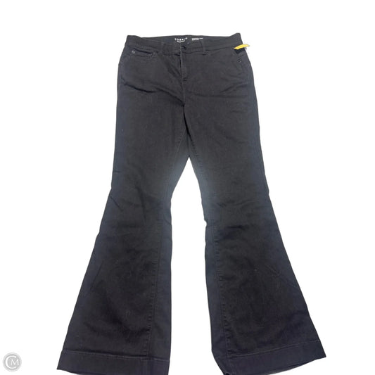 Jeans Flared By Torrid In Black Denim, Size: 16l