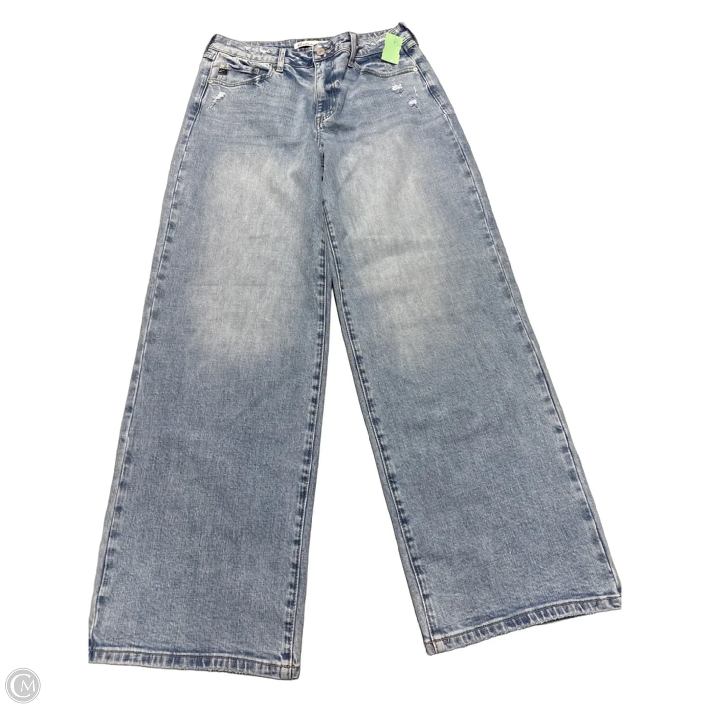 Jeans Wide Leg By Kancan In Blue Denim, Size: 8