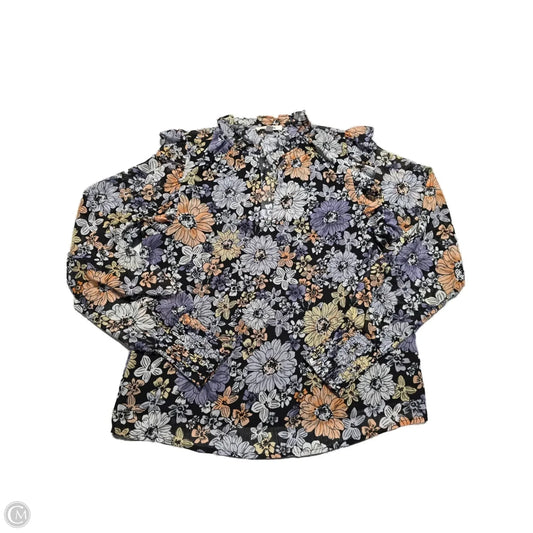 Blouse 3/4 Sleeve By Bb Dakota In Floral Print, Size: S