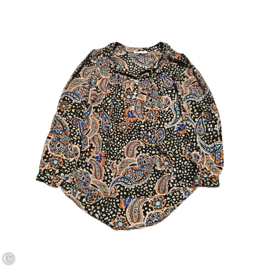 Blouse 3/4 Sleeve By Dr2 In Black, Size: S