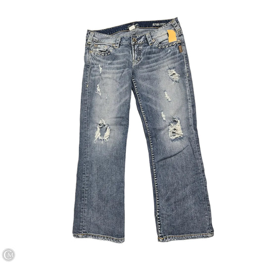 Jeans Straight By Silver In Blue Denim, Size: 8
