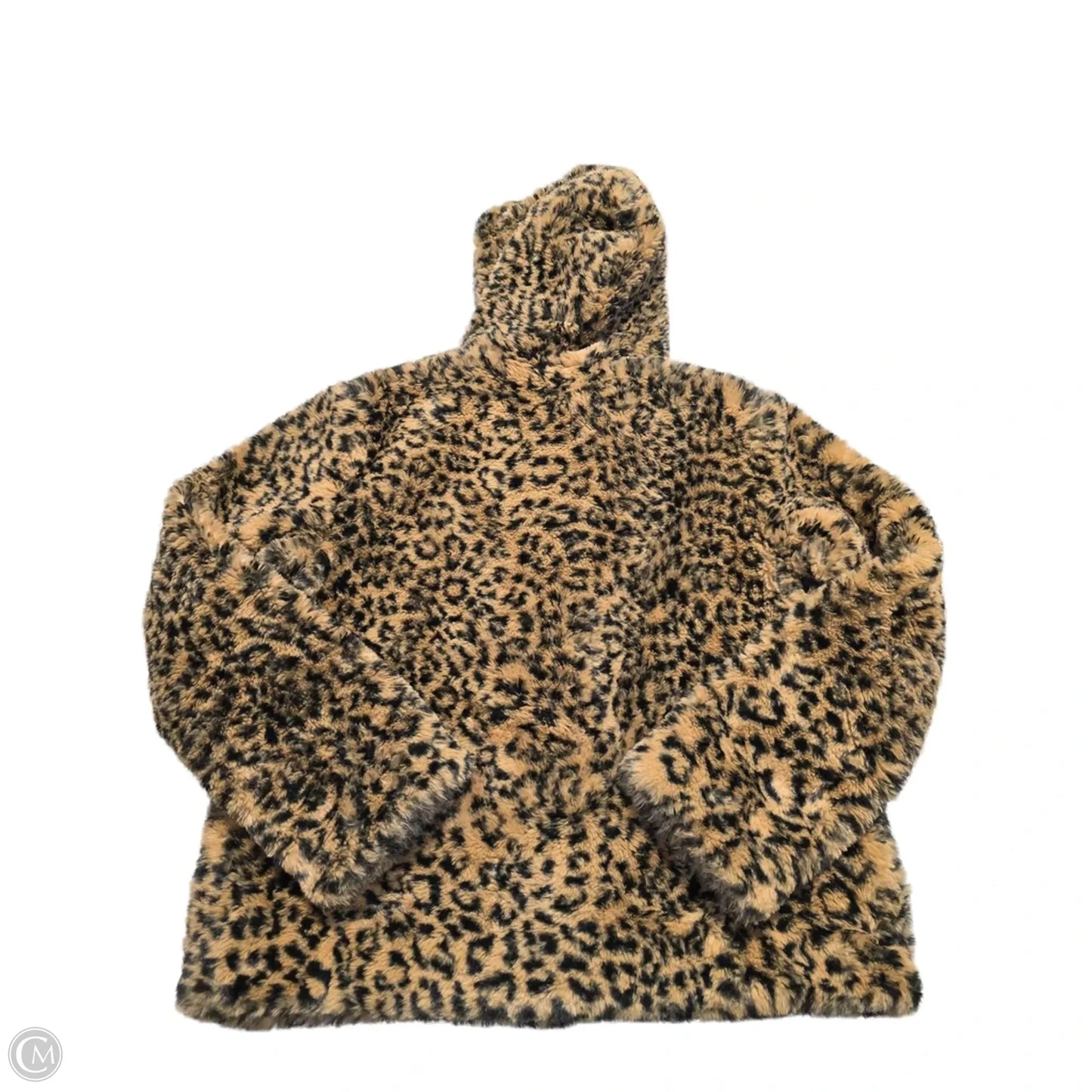Jacket Faux Fur & Sherpa By Cynthia Rowley In Animal Print, Size: S