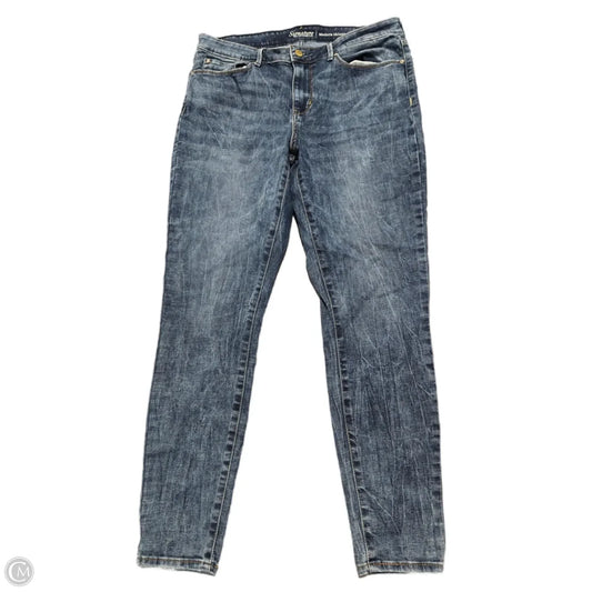 Jeans Skinny By Levis In Blue Denim, Size: 16