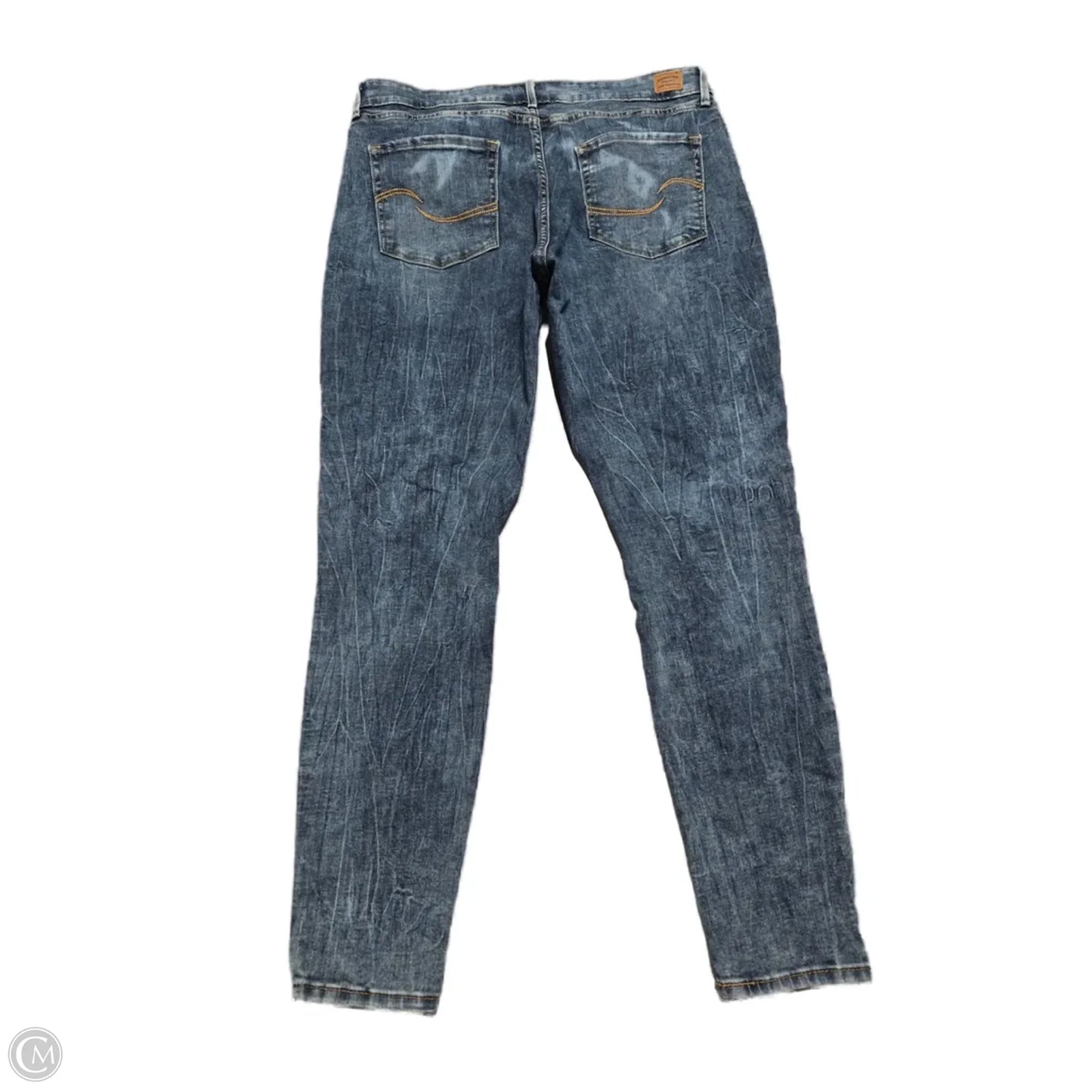 Jeans Skinny By Levis In Blue Denim, Size: 16