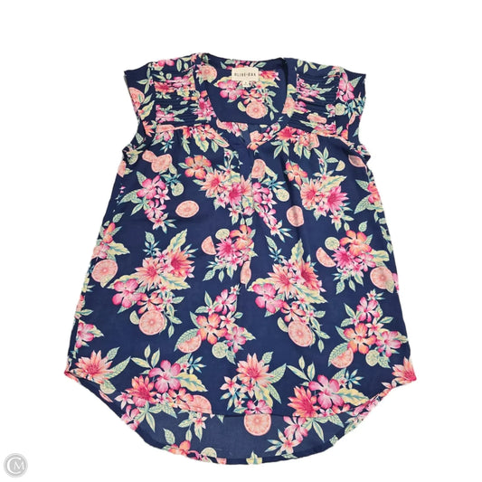 Top Sleeveless By Olive And Oak In Floral Print, Size: M