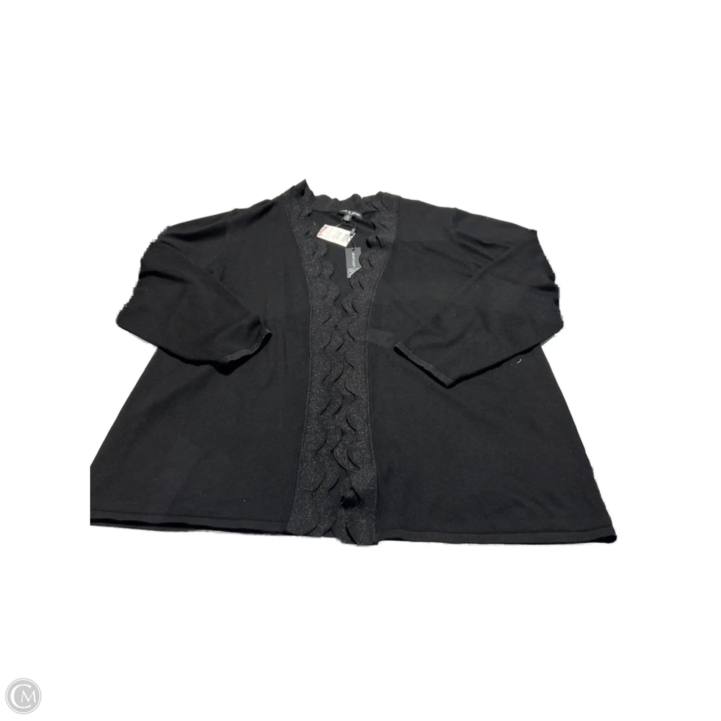 Cardigan By Cable And Gauge In Black, Size: 3x