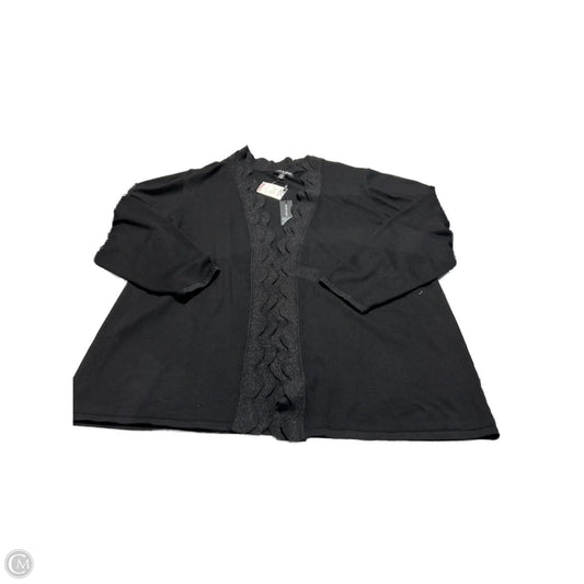 Cardigan By Cable And Gauge In Black, Size: 3x