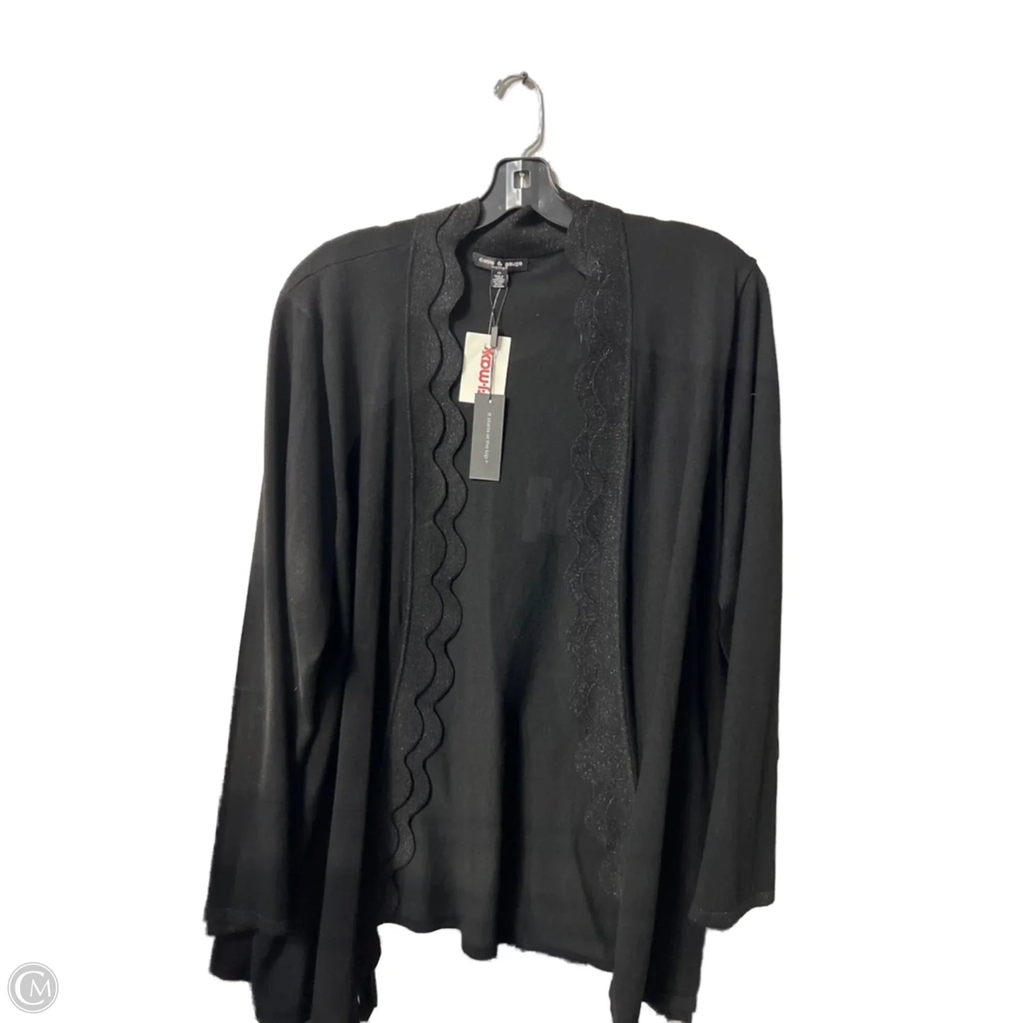 Cardigan By Cable And Gauge In Black, Size: 3x