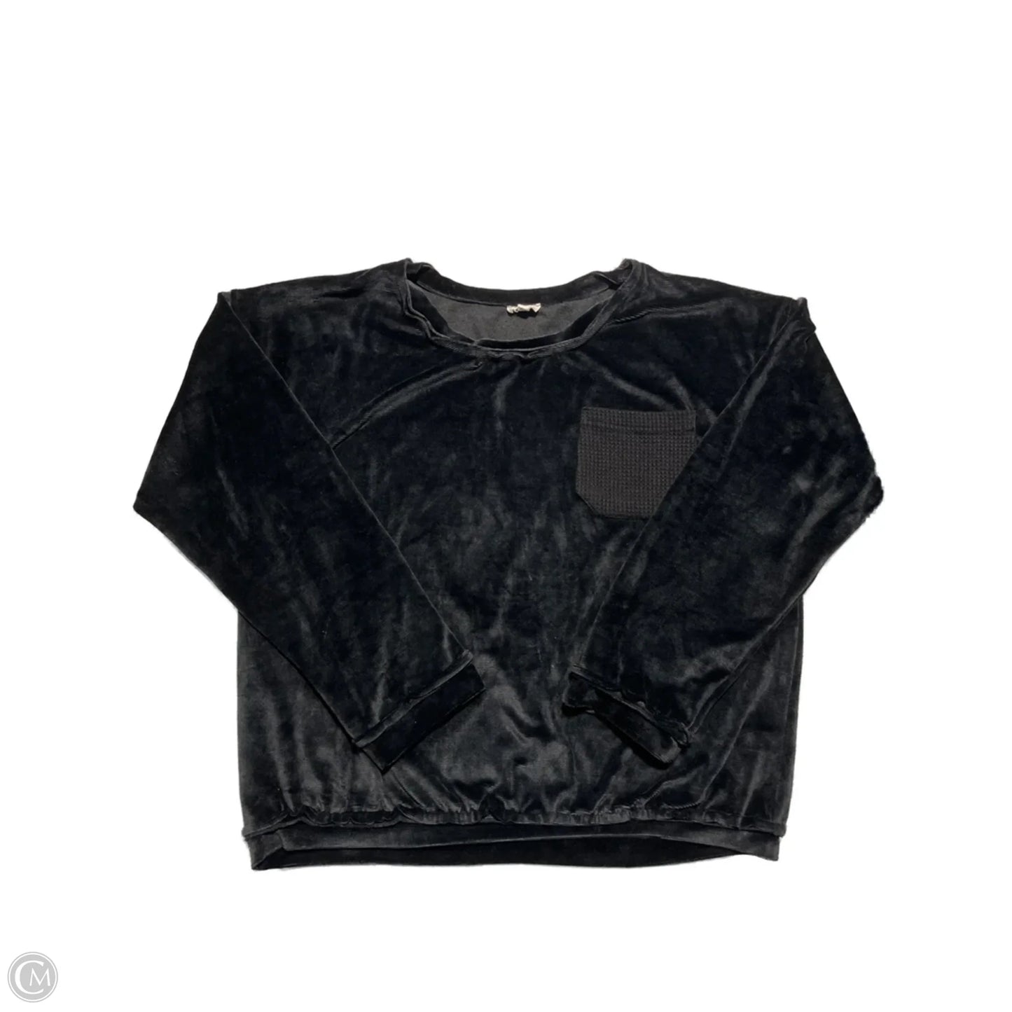 Top Long Sleeve By Pol In Black, Size: M