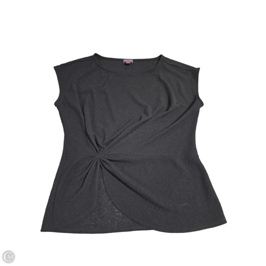 Top Short Sleeve Basic By Vince Camuto In Black, Size: M