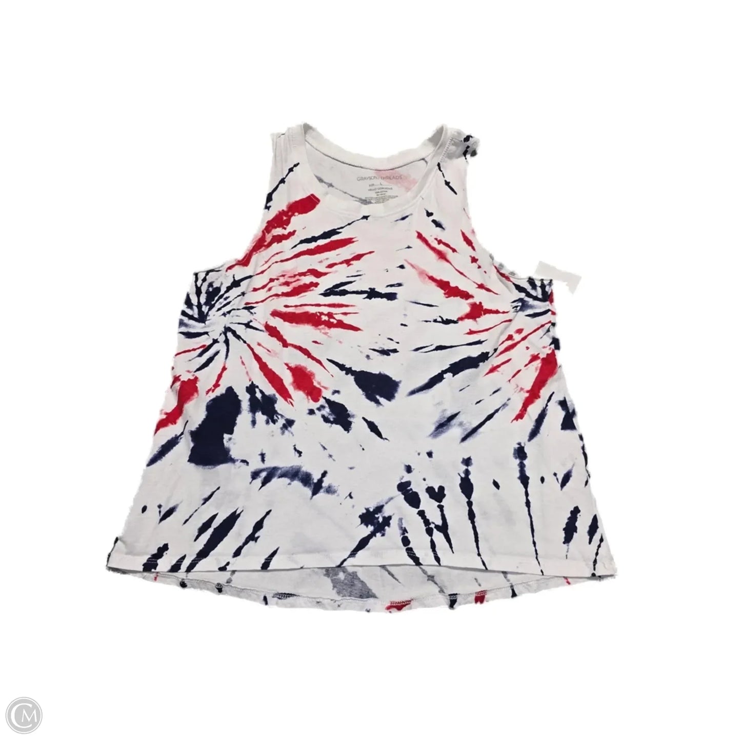 Tank Top By Grayson Threads In Blue Red & White, Size: L