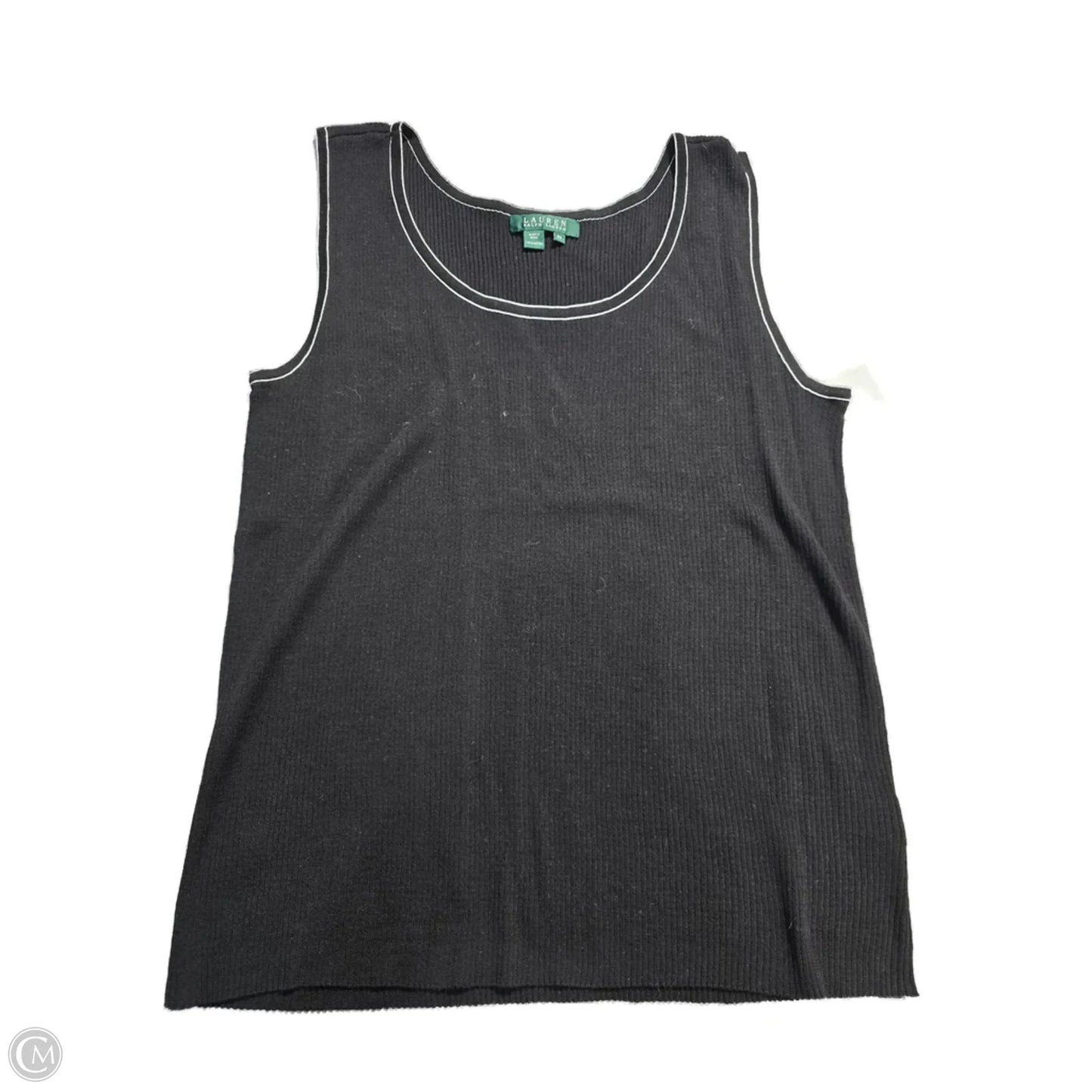 Tank Top By Lauren By Ralph Lauren In Black, Size: 3x