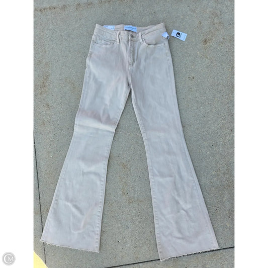 Jeans Flared By Flying Monkey In Tan Denim, Size: 8l