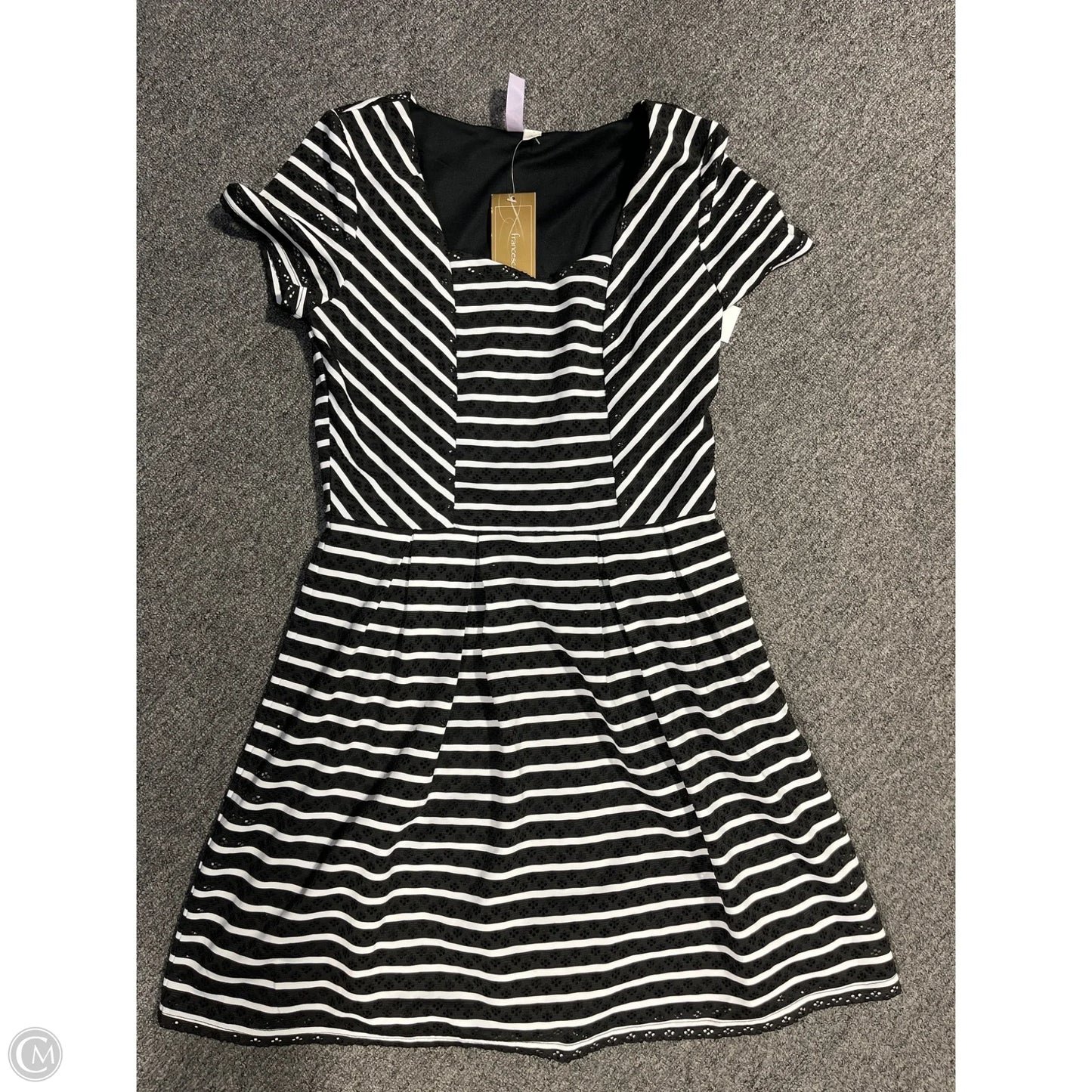 Dress Casual Short By Alya In Striped Pattern, Size: M