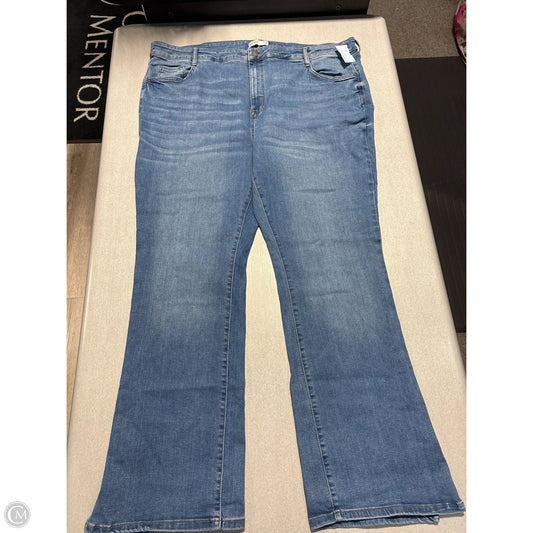 Jeans Boot Cut By Nine West In Blue Denim, Size: 22