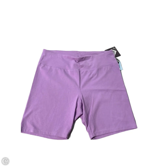 Athletic Shorts By Ava & Viv In Purple, Size: 1x
