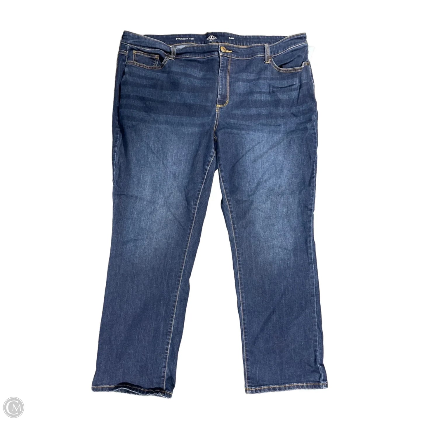 Jeans Straight By St Johns Bay In Blue Denim, Size: 24